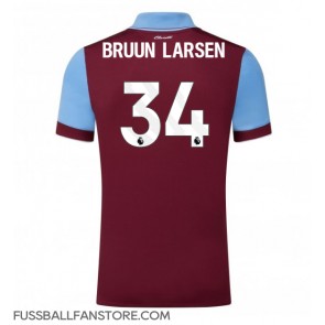 Burnley Jacob Bruun Larsen #34 Replik Heimtrikot 2023-24 Kurzarm